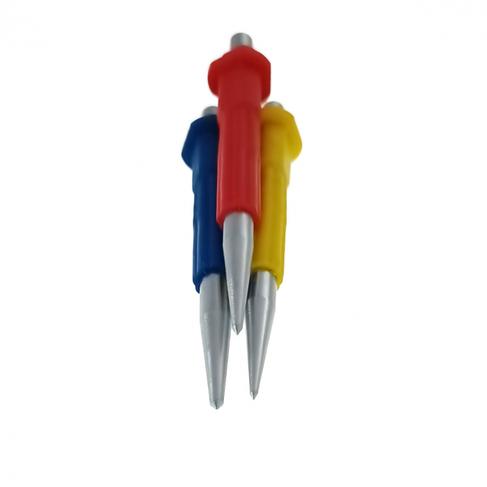Set 3 piese de dorn cu maner izolat, cu varfuri de 1.5/2.0/3.0mm, din otel, multicolor [2]