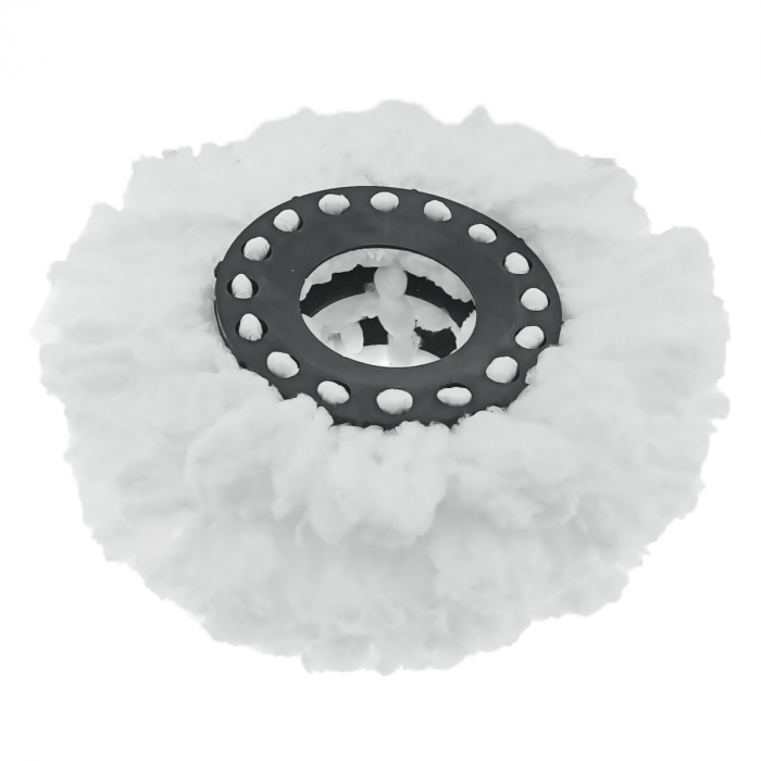 Set 3 rezerve de curatare pentru mop rotativ, Esperanza 96485, diametru inel interior 16 cm, lungime microfibra 9 cm, reutilizabile [6]