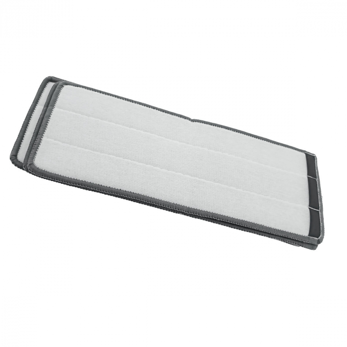 Set 3 rezerve din microfibra pentru mop plat dreptunghiular cu prindere tip scai, 32 x 12.5 cm, Esperanza 96481, pentru curatenie, reutilizabile [6]