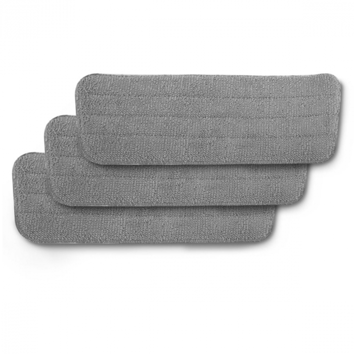 Set 3 rezerve din microfibra pentru mop plat dreptunghiular cu prindere tip scai, 41.5 x 14 cm, Esperanza 96491, pentru curatenie, reutilizabile [5]