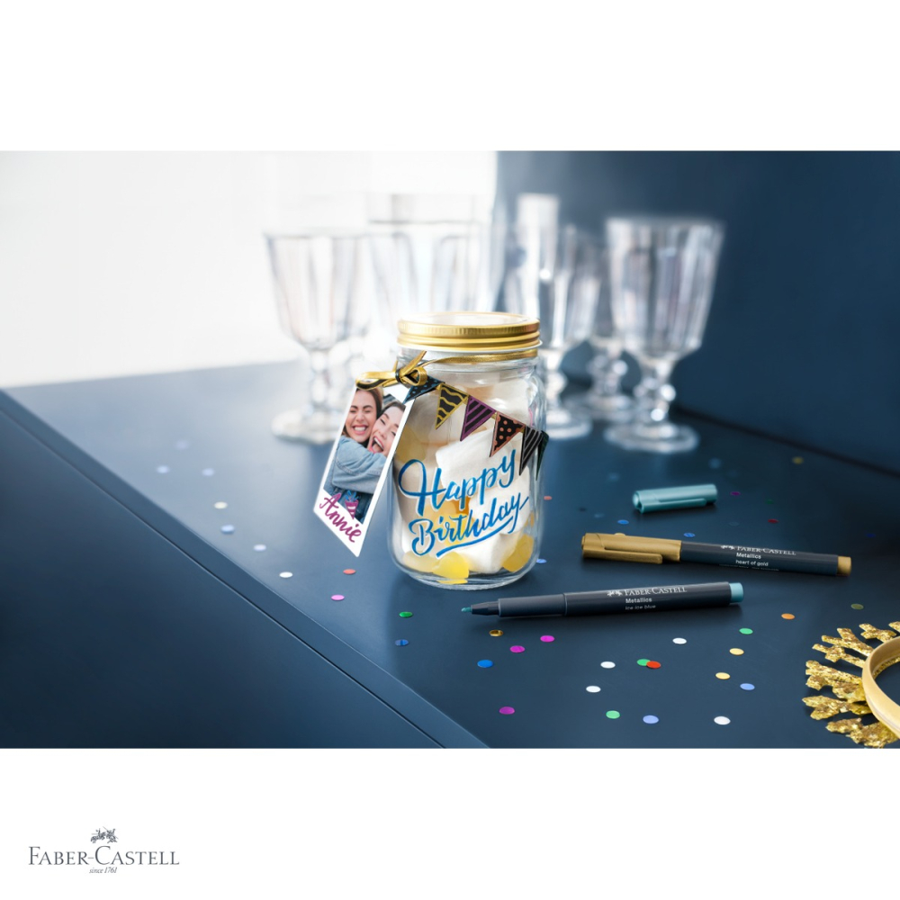 Set 30 markere creative Faber-Castell, varf 1.5 mm, pentru hartie, sticla, plastic si metal [4]