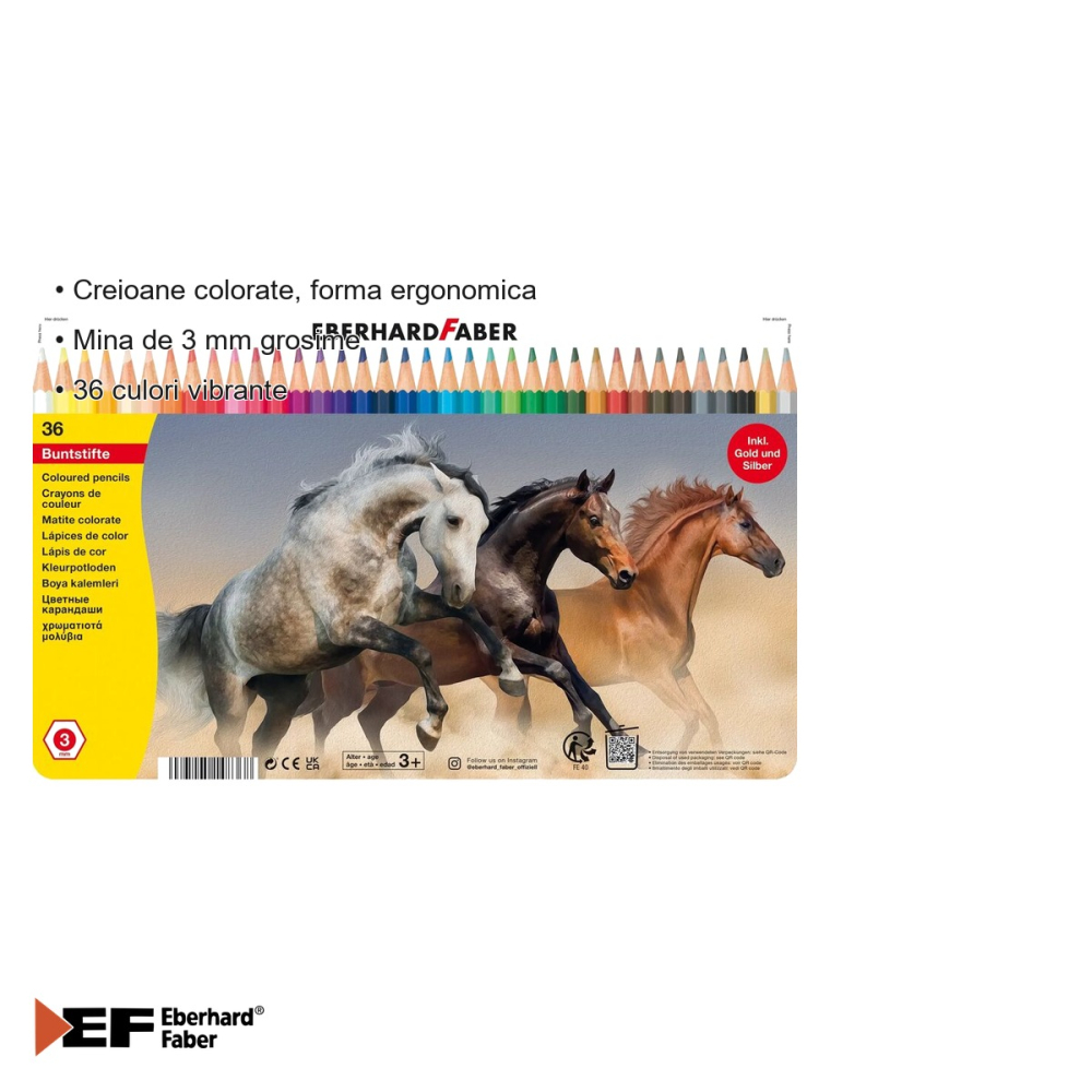 CREIOANE COLORATE 36 CULORI CUTIE METAL EBERHARD FABER [3]