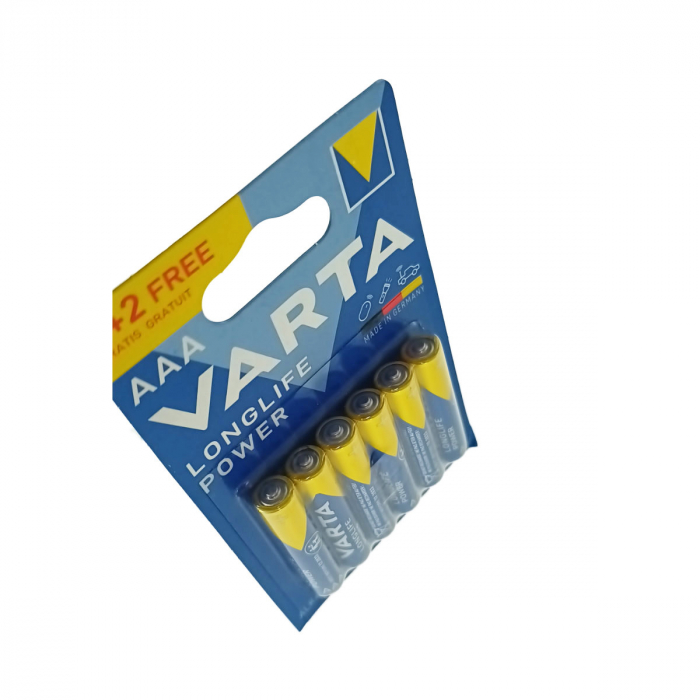 Set 4+2 baterii alcaline VARTA tip AAA, Longlife Power, in blister [2]