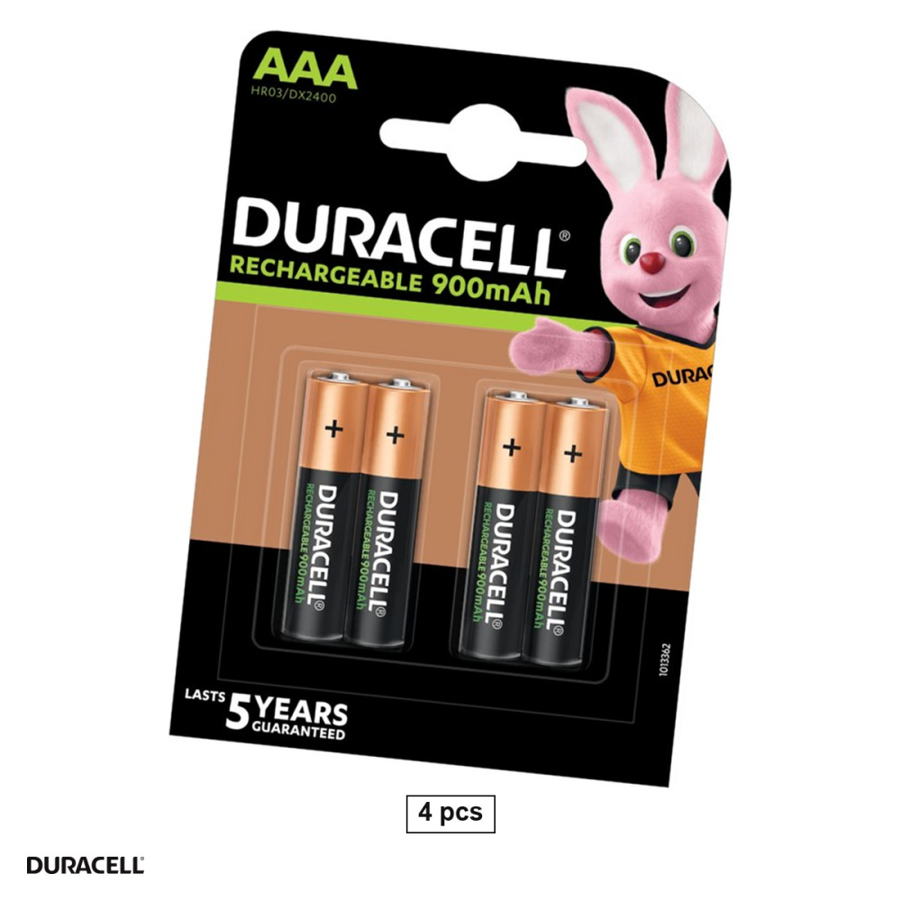 Set 4 acumulatori Ni-MH AAA HR03 Duracell, 900 mAh, 1.2 V, preincarcati, 10.5 x 44.5 mm, in blister [1]