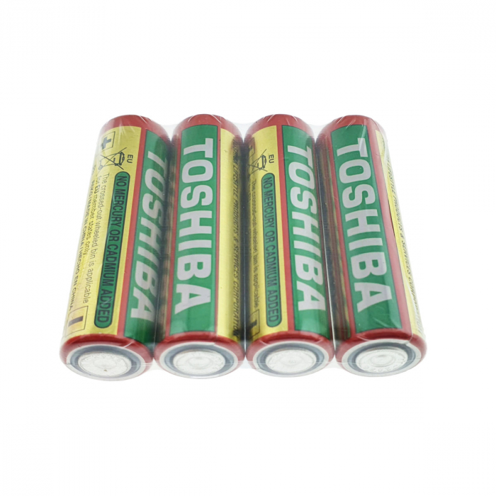 Set 4 baterii AA, Toshiba Heavy Duty, R6, 1.5V, ambalate in folie [5]