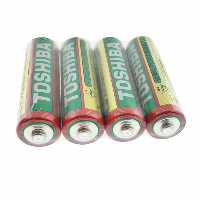 Set 4 baterii AA, Toshiba Heavy Duty, R6, 1.5V, ambalate in folie [2]