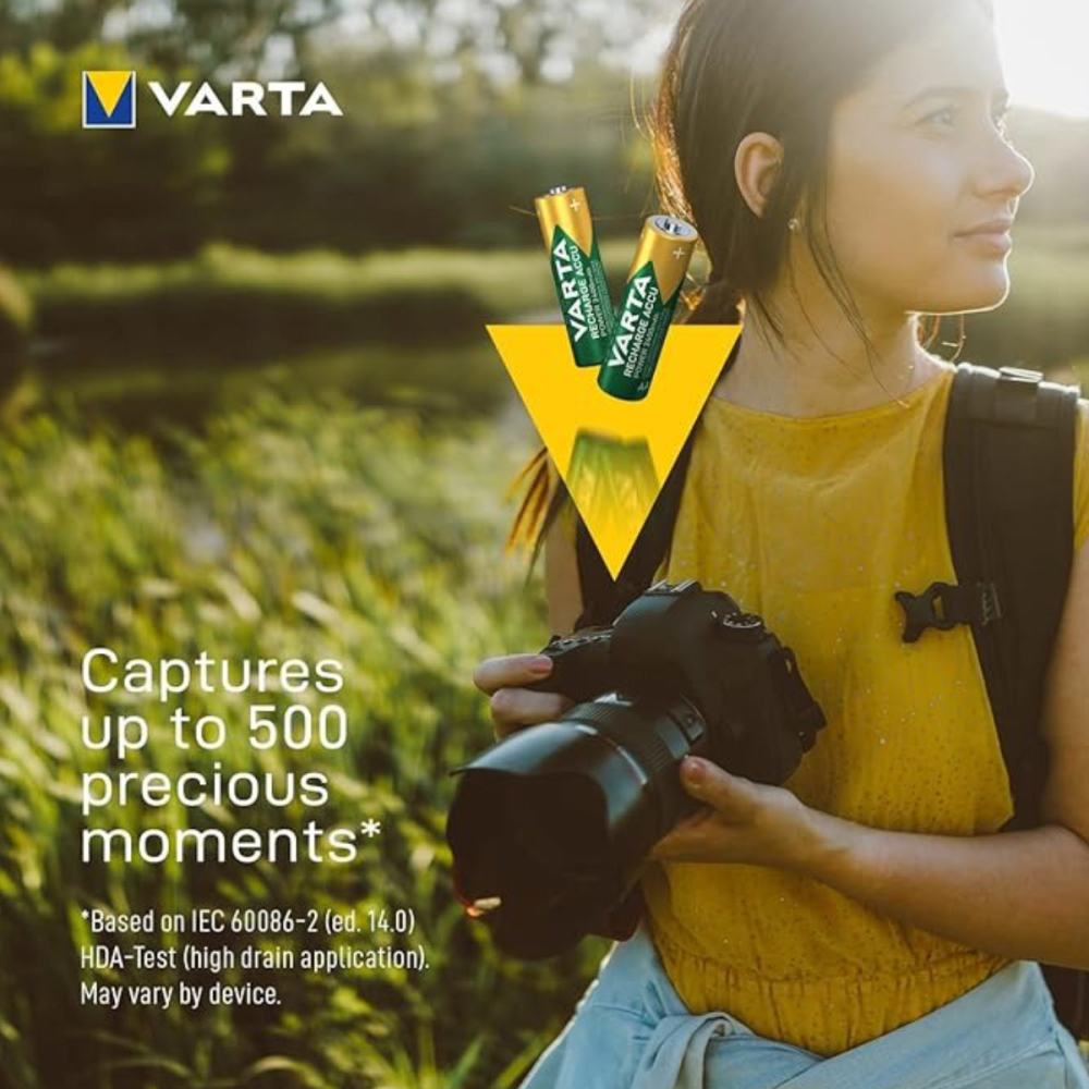 Set 4 Baterii Acumulatori Varta AA Reincarcabile, 2400 mAh, Cu Tehnologie Ready-to-Use, Pentru Dispozitive cu Consum Ridicat, Gata de Folosit Imediat [4]