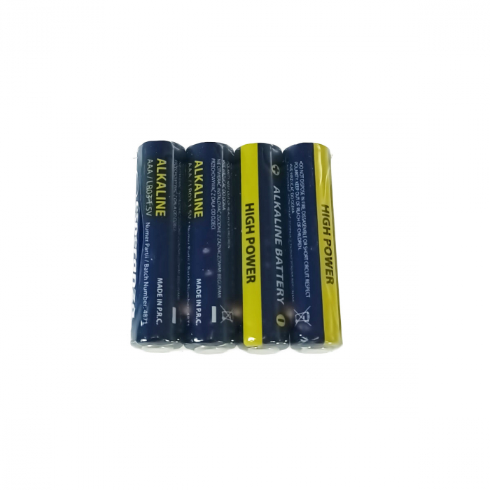Set 4 baterii alcaline AAA R3, Esperanza High Power 95983, 1.5V [4]