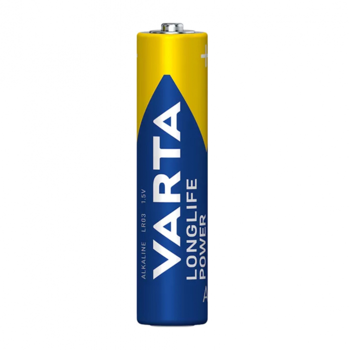 Baterii alcaline Longlife Power AAA R3, 4 buc Varta [4]