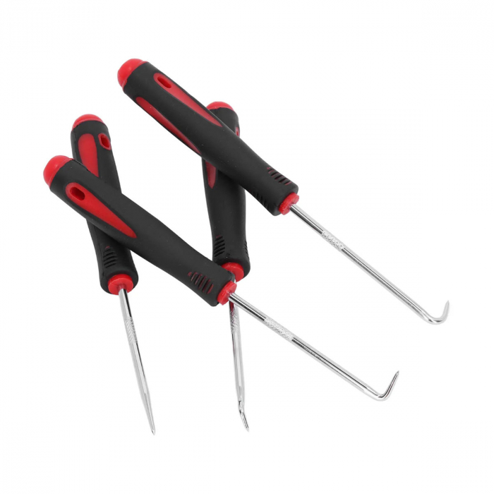 Set 4 instrumente carlige si sule, 13562, maner rosu cu negru [2]