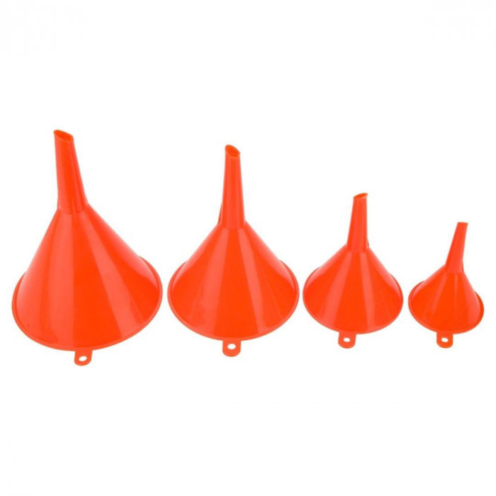 Set 4 palnii, cu diametrele 50/75/95/115mm, Top Tools 77P530, din plastic, rosu [4]