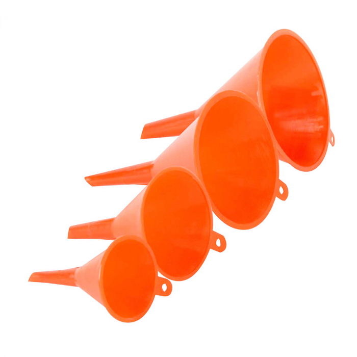 Set 4 palnii, cu diametrele 50/75/95/115mm, Top Tools 77P530, din plastic, rosu [2]