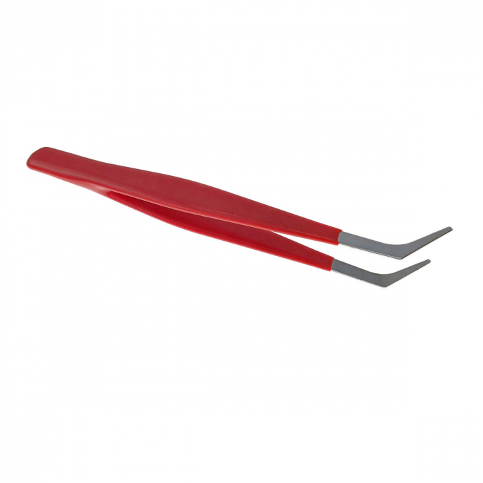 Set 4 pensete, cu varf plat, ascutit, curbat in unghi si cu brate incrucisate, lungimi 112 - 122 mm [5]