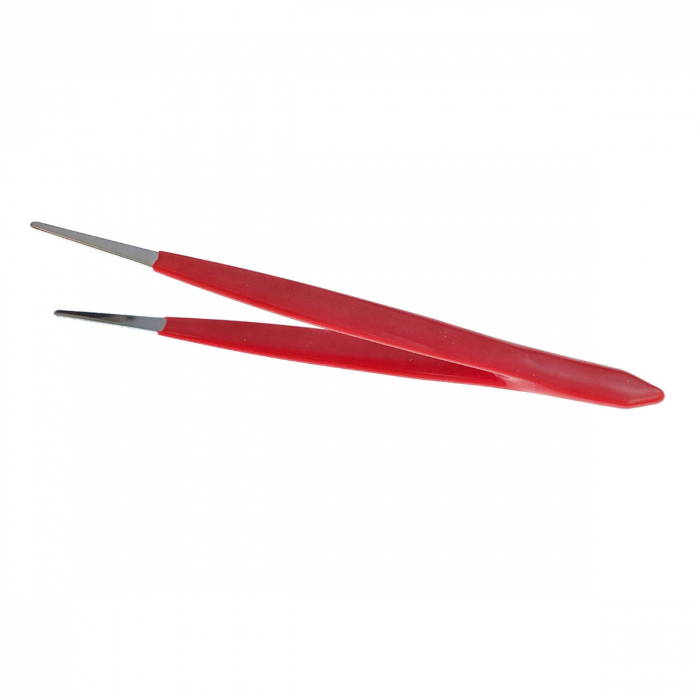 Set 4 pensete, cu varf plat, ascutit, curbat in unghi si cu brate incrucisate, lungimi 112 - 122 mm [3]
