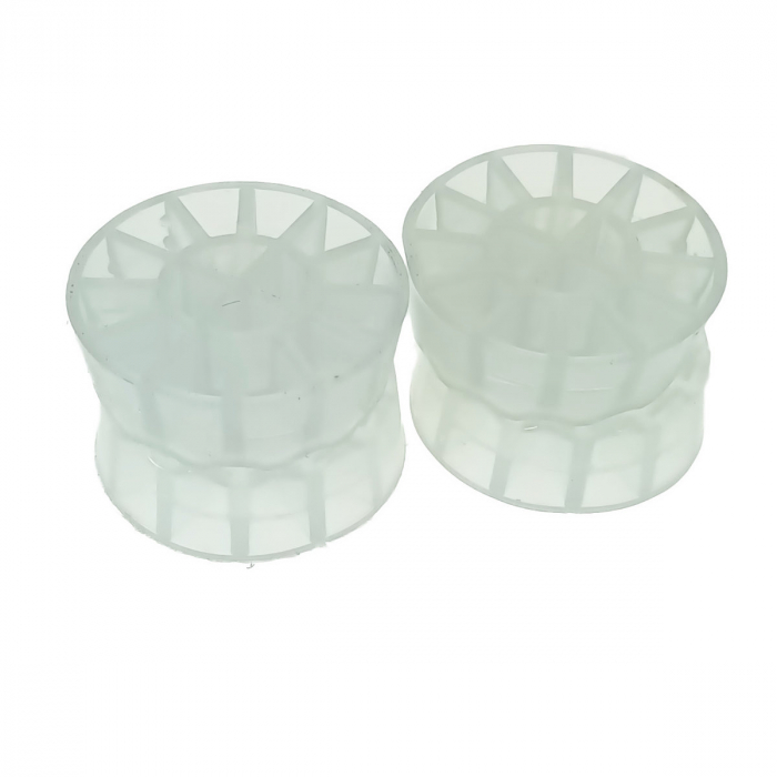 Set 4 suporturi antivibratie, anti-derapante si anti-zgomot, din silicon, pentru masina de spalat rufe, vase si uscatoare de rufe, transparente [2]