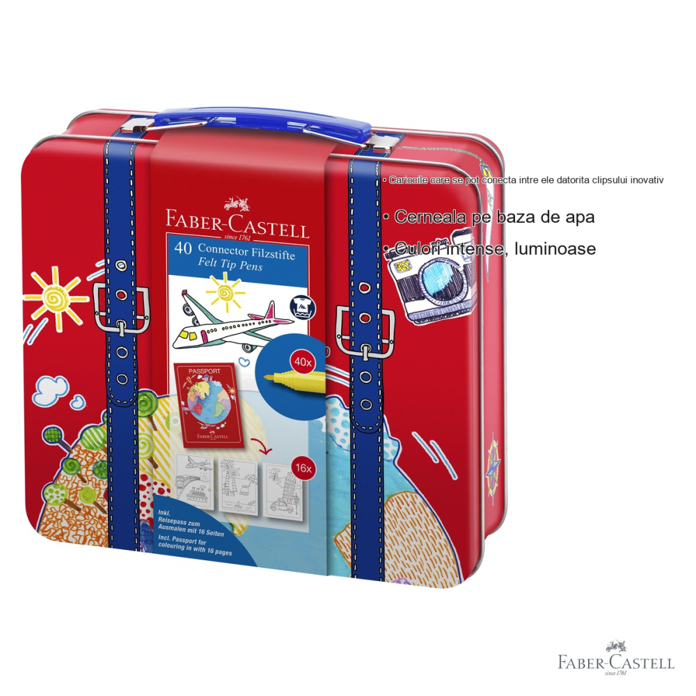 CARIOCA 40 CULORI CONNECTOR VALIZA FABER-CASTELL [3]