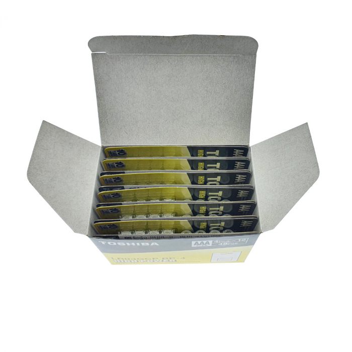 Set 48 baterii LR03 alcaline, Toshiba High Power AAA, 1.5V, in blistere [2]