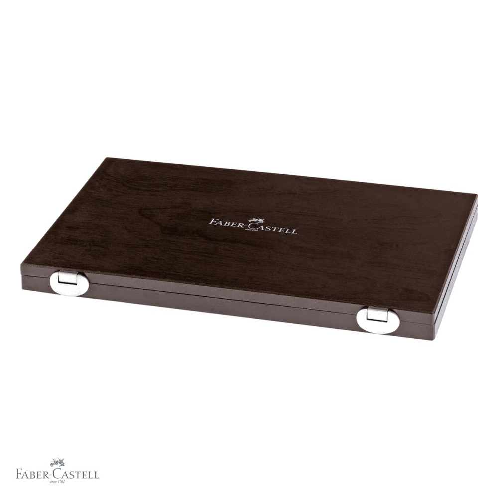 Set 48 creioane colorate Faber-Castell Polychromos in cutie din lemn, pigmenti premium, pentru artisti profesionisti [4]