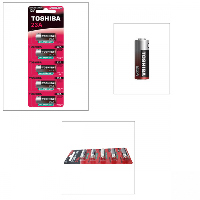 Set 5 Baterii Alcaline Toshiba LR23 A, in blister [4]