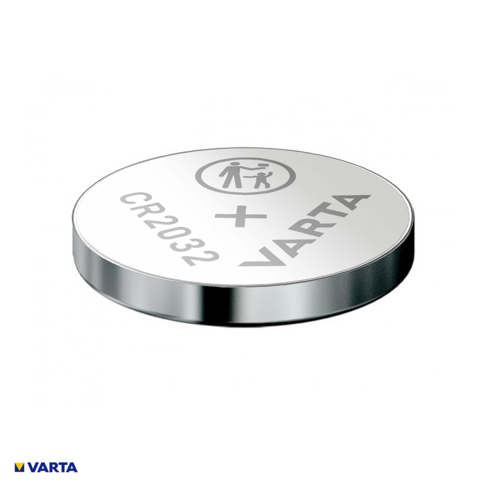 Set 5 baterii litiu VARTA CR2032, litiu - dioxid de mangan, 3 V, 230 mAh, 20 x 3.2 mm, 5 blistere [4]