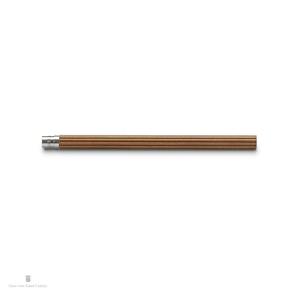 Set 5 creioane de rezerva pentru Perfect Pencil, duritate B, Graf von Faber Castell, platinat, maro [4]