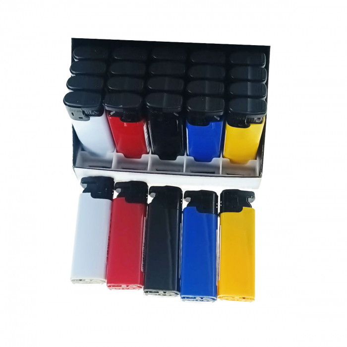 Set 50 brichete antivant, de buzunar, BRFA00064, 81 x 27 x 12 mm, flacara reglabila, multicolor [1]