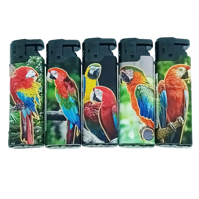 Set 50 brichete antivant, de buzunar, BRFA00064, 81 x 27 x 12 mm, flacara reglabila, cu design multicolor [2]