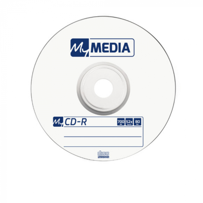 Set 50 CD-R 700 Mb, 52X, My Media 69201, 80 min, cu logo, ambalat in folie [2]