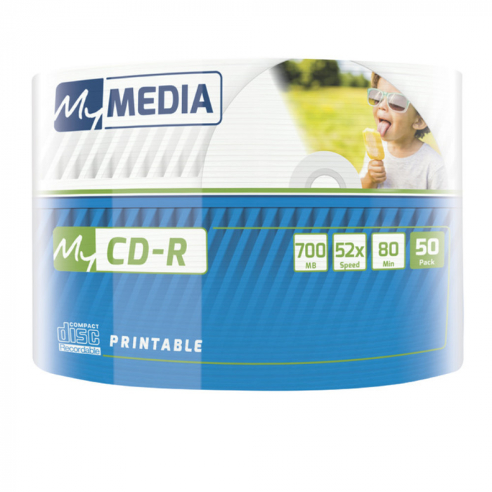 Set 50 CD-R 700 Mb, 52X, Printabile, My Media 69203, 80 min, inkjet, ambalat in folie [4]