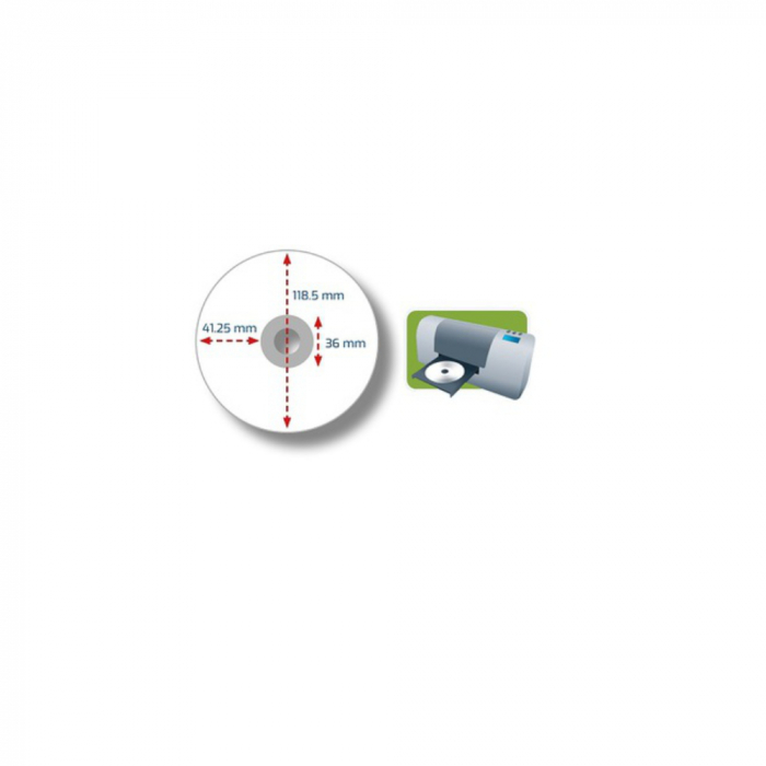 Set 50 CD-R 700 Mb, 52X, Printabile, My Media 69203, 80 min, inkjet, ambalat in folie [3]