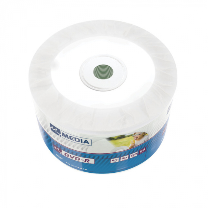 Set 50 DVD-R 4.7 Gb, 16X, Printabile, My Media 69202, 120 min, inkjet, ambalat in folie [1]