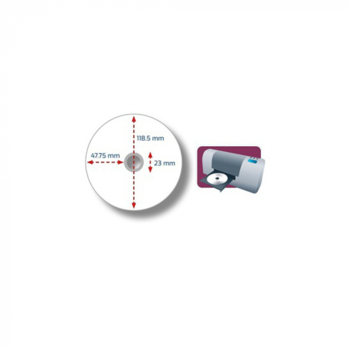 Set 50 DVD-R 4.7 Gb, 16X, Printabile, My Media 69202, 120 min, inkjet, ambalat in folie [3]