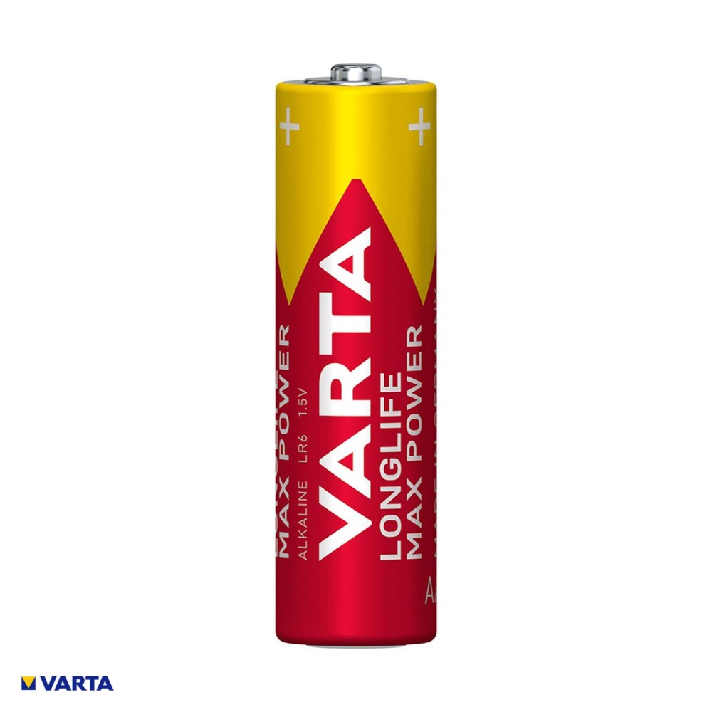 Set 6 baterii alcaline AA LR6 VARTA Max Power 4706, 1.5 V, 14.5 x 50.5 mm, in blister [4]