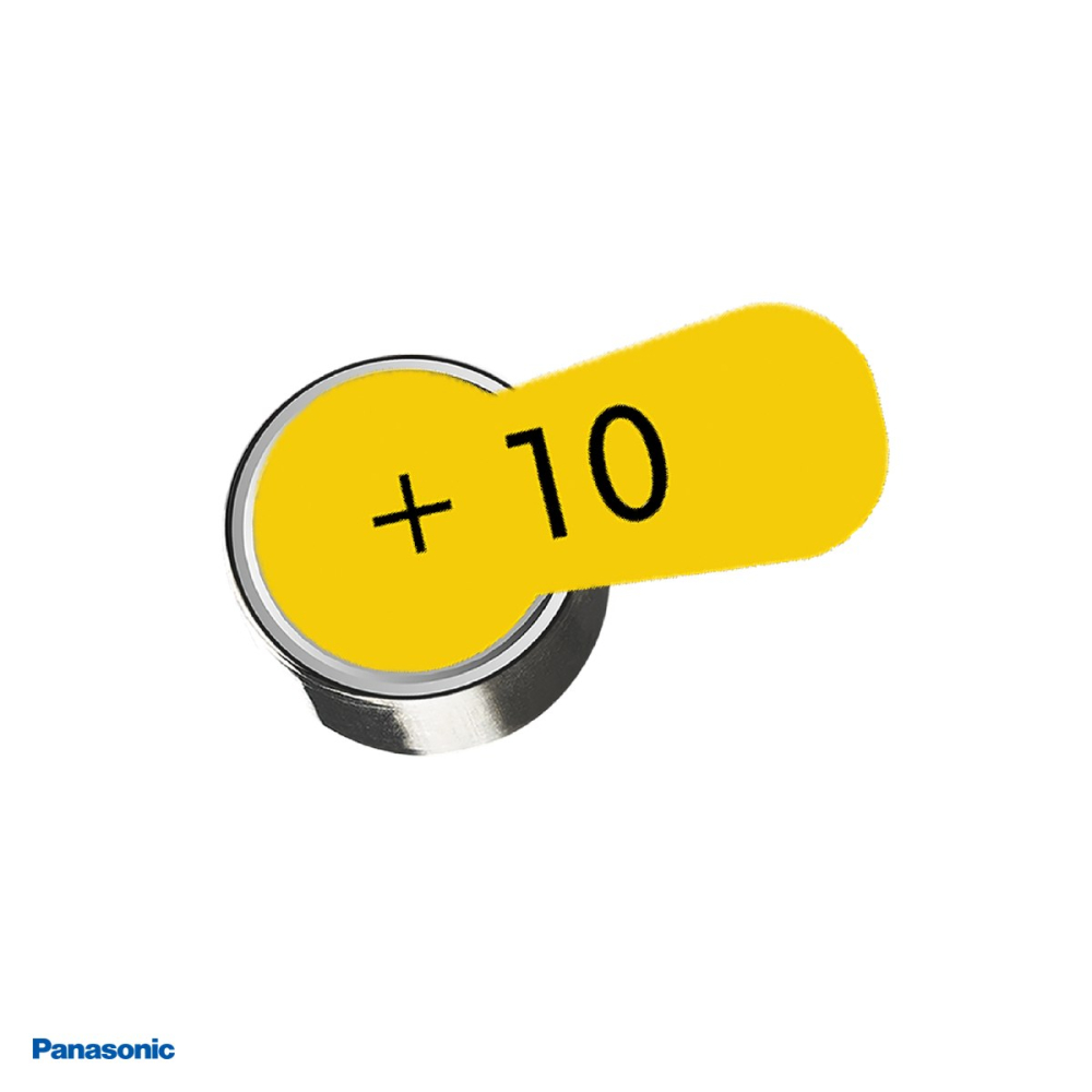 Set 6 baterii zinc aer pentru aparate auditive Panasonic 10 PR70, 1.4 V, 100 mAh, 5.8 x 3.6 mm, in blister [4]