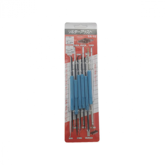 Set 6 instrumente SA-10, pentru lucrul cu precizie, albastre [6]