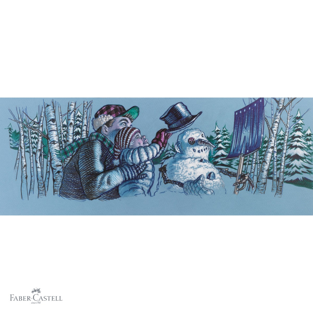 Set 6 markere cu pensula Pitt Artist Pen Faber-Castell, culori iarna 2022, cerneala rezistenta la apa [4]