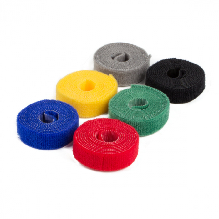 Banda cu arici Velcro 1,4cm x 1m, set 6 bucati culori diferite [1]