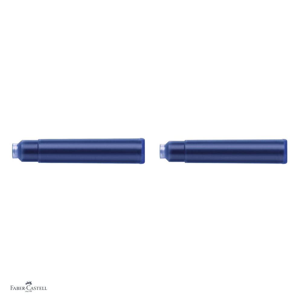 Set 60 cartuse standard Faber-Castell cu cerneala albastru regal care se poate sterge, 10 cutii, pentru stilouri [4]