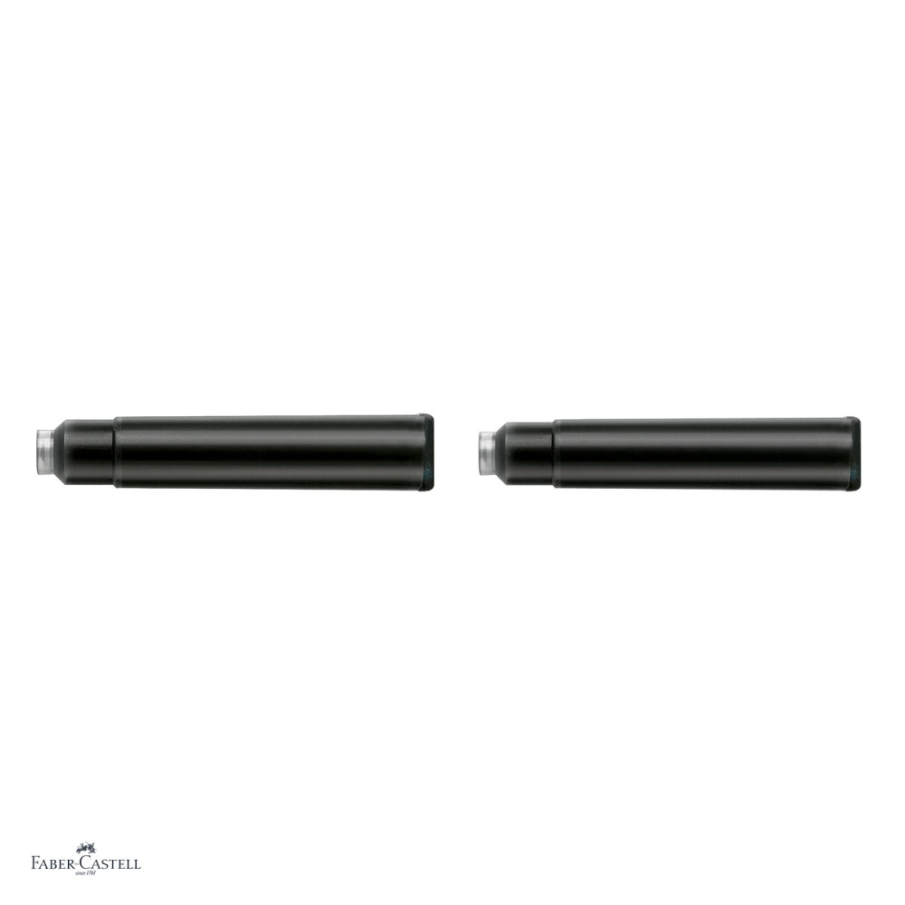 Set 60 cartuse standard Faber-Castell cu cerneala neagra permanenta, 10 cutii, pentru stilouri [4]