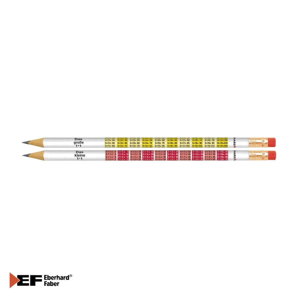 Set 72 creioane grafit B cu guma Eberhard Faber, tabla inmultirii, mina 2mm, display transparent [4]