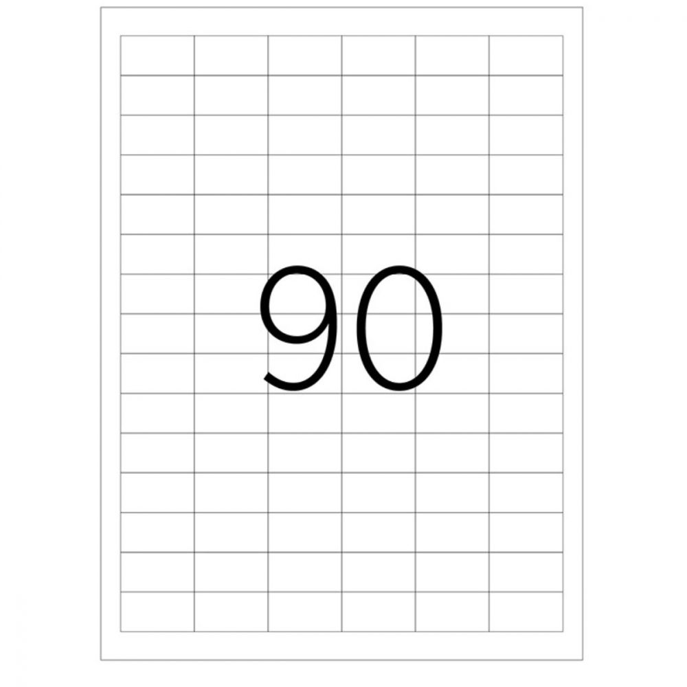 Set 9000 etichete autoadezive A4, 100 coli, 90 etichete/coala, 33x19 mm, albe, colturi drepte, pentru imprimante laser si inkjet, Tanex TW-2319 [2]