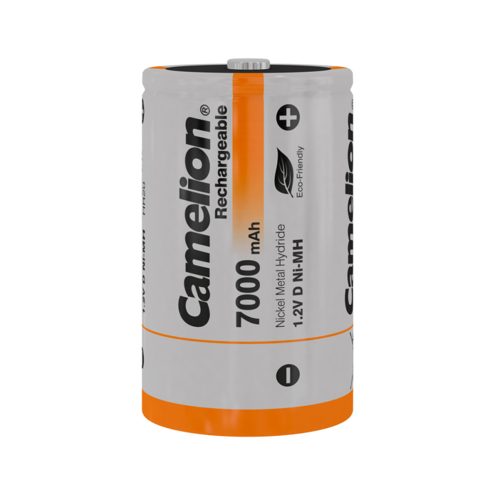 Set 2 Acumulatori tip D (LR20) Reincarcabili Camelion Ni-MH 7000mAh Preincarcati Pentru Jucarii, Lanterne, Radio, 1000 Cicluri, Voltaj Stabil [5]