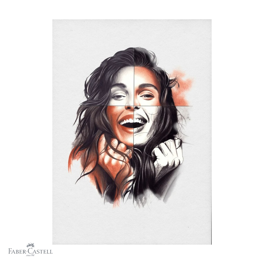 Set arta Discovery desen uscat Faber-Castell, 17 piese, creioane grafit carbune pastel, pentru artisti incepatori si avansati [4]