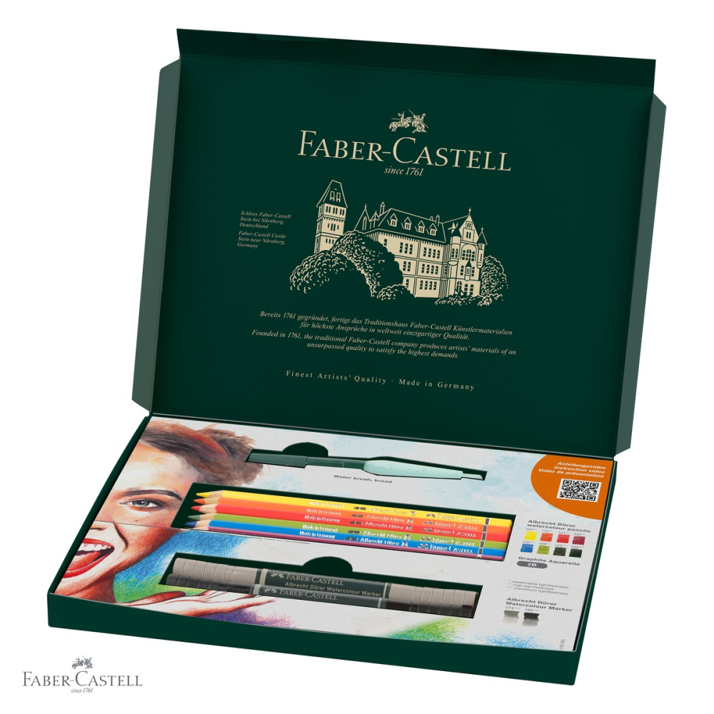 Set arta Discovery Faber-Castell pentru desen umed 12 piese cu creioane acuarela Albrecht Durer [4]