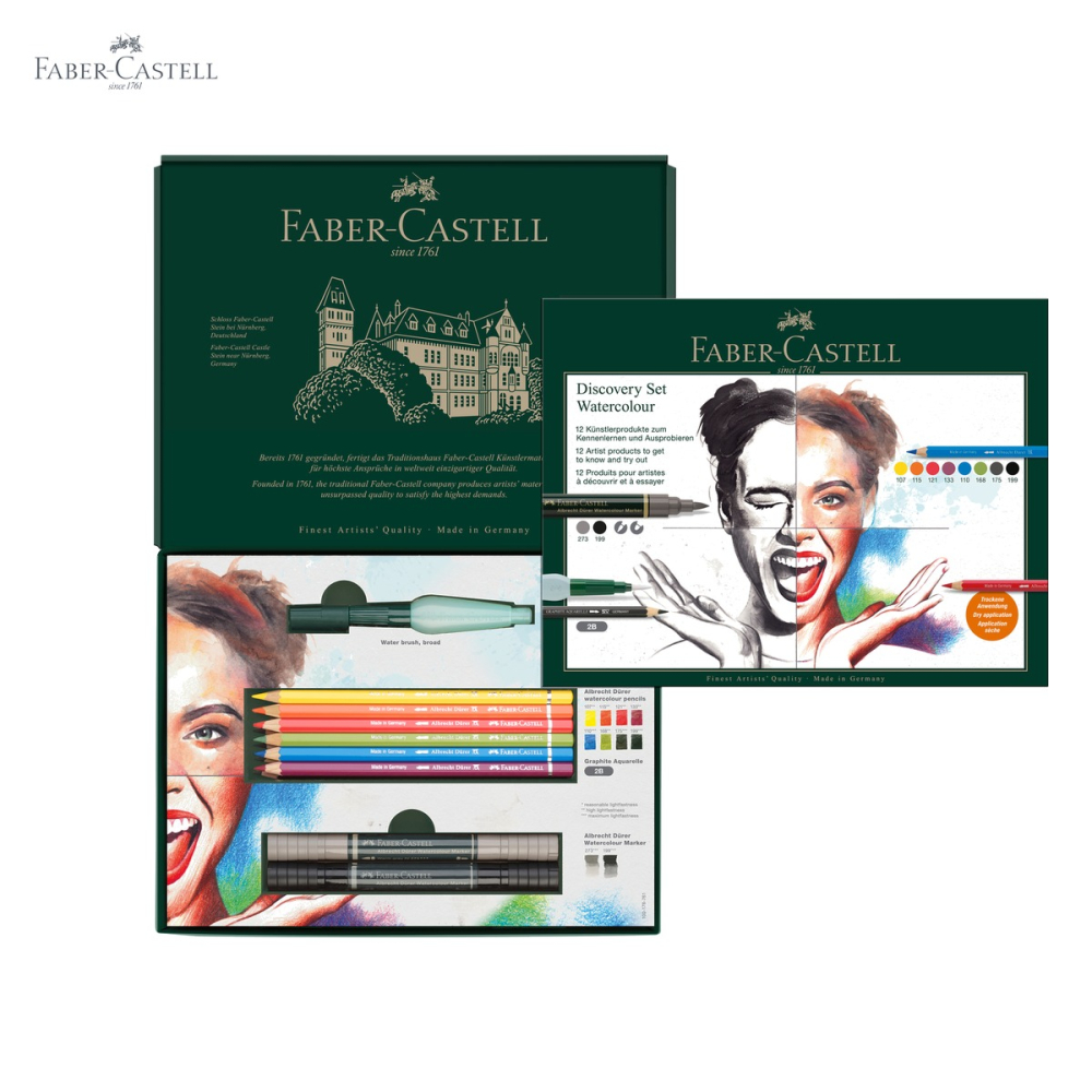 Set arta Discovery Faber-Castell pentru desen umed 12 piese cu creioane acuarela Albrecht Durer [5]