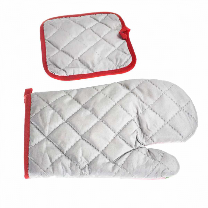 Set bucatarie Flamingo Sky , contine manusa profesionala cuptor si suport oala [4]