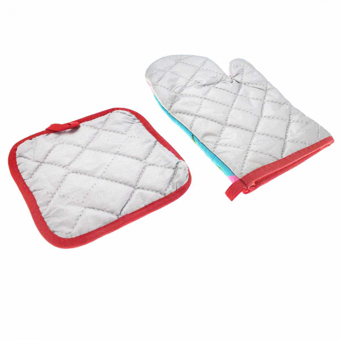 Set bucatarie Flamingo Sky , contine manusa profesionala cuptor si suport oala [5]