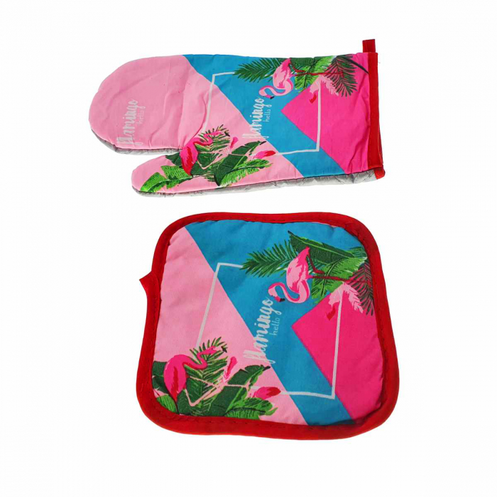 Set bucatarie Flamingo Sky , contine manusa profesionala cuptor si suport oala [8]