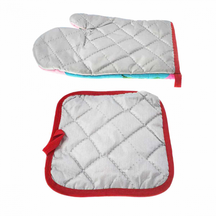 Set bucatarie Flamingo Sky , contine manusa profesionala cuptor si suport oala [3]