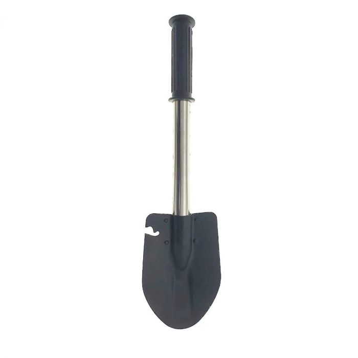 Set cazma, topor, cutit si fierastrau, cu coada metalica 340x30mm cu maner si husa cu prindere la centura [5]